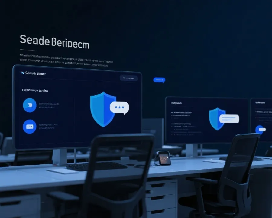 SJB世界杯数字终端客户服务与安全中心示意图